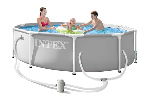 INTEX 26701EP 10Ft X 30In Prism Frame Premium Above Ground Swimming Pool Set with Filter Pump