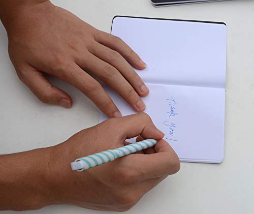 Mini journal portable au design épuré noir avec pages intérieures blanches haut de gamme