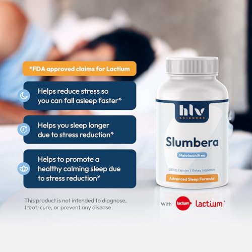 Natural Sleep Aid (60-Day Supply) Clinically Researched Ingredients: Lactium, Ecklonia Cava, KSM-66, Promotes Relaxation, Restful Sleep, & Waking Up Refreshed. Made in USA by HLV Sciences - Image 4