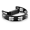 TIGER TAM14-BK Half-Moon Tambourine - Sixteen Pairs of Jingles - Black #1