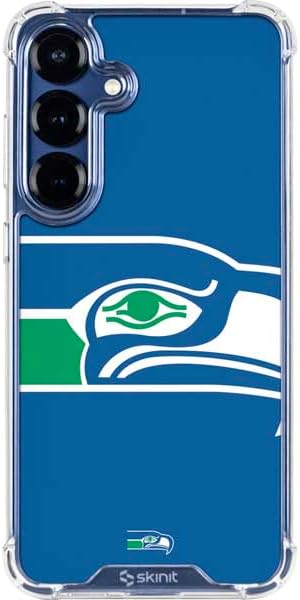 Skinit Clear Phone Case Compatible with Galaxy S25 - Officially Licensed NFL Seattle Seahawks Large Logo Design
