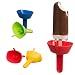 (3-PACK) Drip Free Popsicle Holder - Frozen Treats Holder with Straw