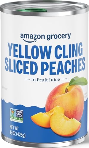 Amazon Grocery, Yellow Cling Sliced Peaches...