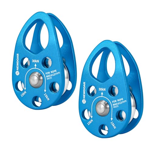 [Specifiche] 4,4 cm x 7,1 cm, carico massimo fino a 30 kN/3059,9 kg, peso netto: 75 g, diametro puleggia: 26 mm, la confezione include: 2 pezzi.