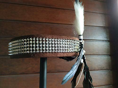 The World Of Feathers TWF-HEADBAND-1 Adult Feather Headband | Native American Indian Inspired thumb #3