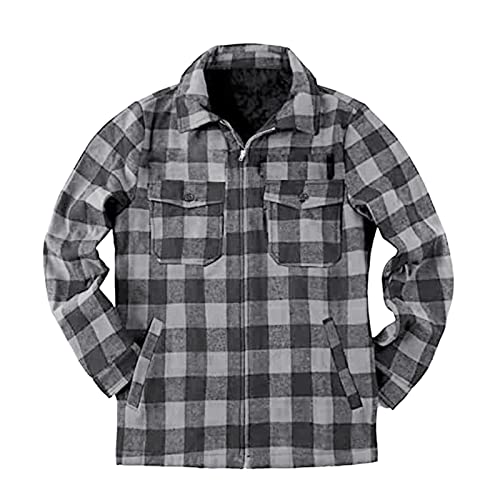 Veste légère à capuche homme veste grise en velours thermique L pour l'automne hiver