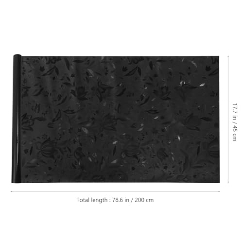 Película decorativa para ventana negra 200x45 cm PVC miniatura 7