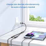 MOGOOD USB Splitter 1 in 2 Out,USB 3.0 Splitter Y Cable,Dual USB Port Extender Hub USB Male to Two Female Extension Cord Multi Port USB Extension Splitter Data Charging Split for Car,PC,TV,Laptop