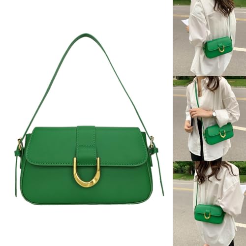 Solid Color PU Leather Crossbody Bag Y2K Square Bag Armpit Bag Shoulder Bag for Girl Versatile Underarm Bag Trendy Bag3