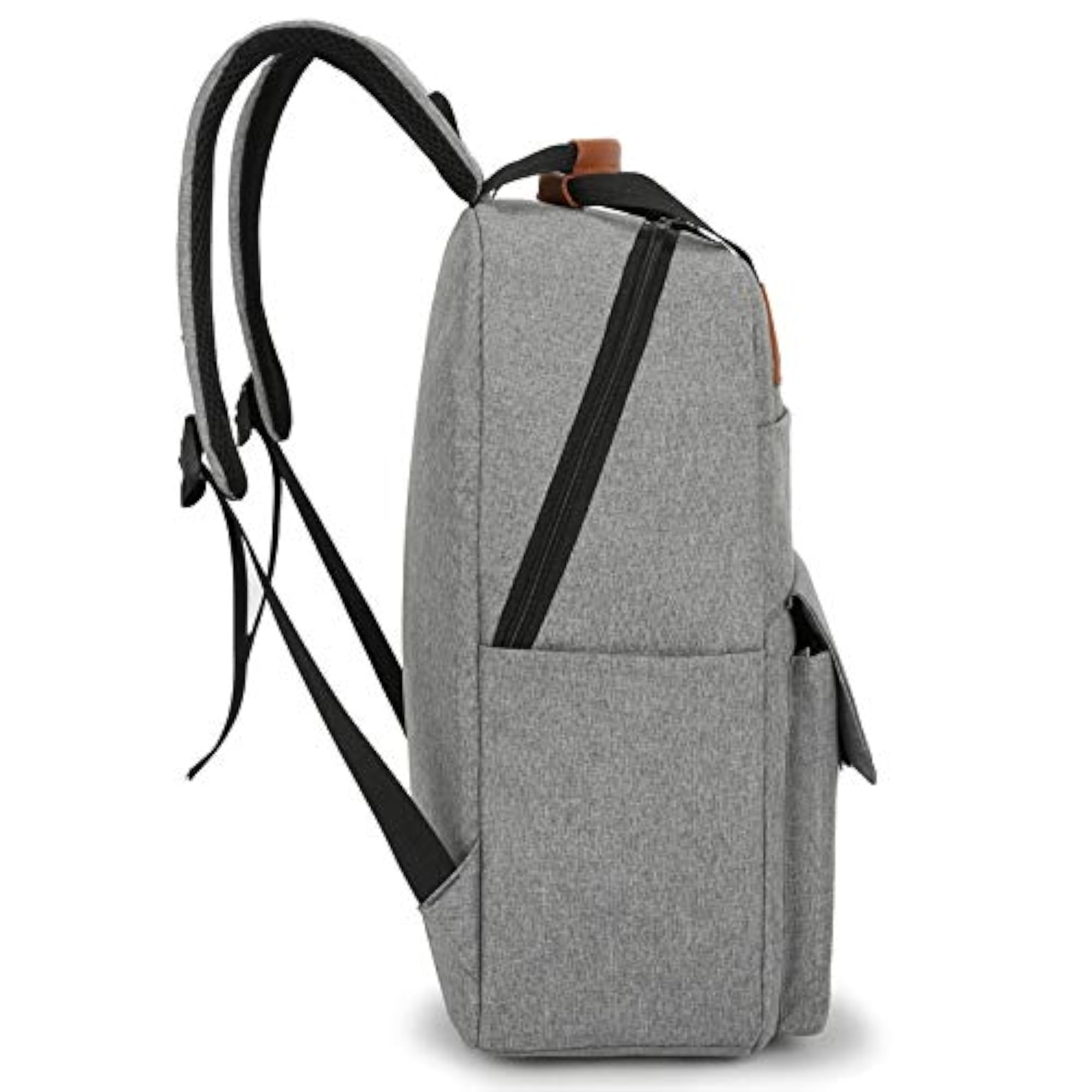 High Capacity Solid Color Backpack for Men