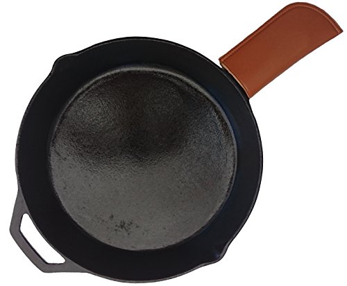 Hot Handle Holder, PU Leather, Potholder, for Cast Iron Skillets, Pans, Frying Pans & Griddles, Metal and Aluminum Cookware Handles - Sleeve Grip, Handle Cover