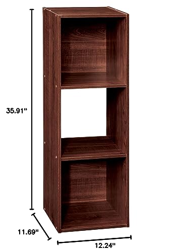 image for ClosetMaid Cubeicals 3 Cube Storage Shelf Organizer Bookshelf - Vertic