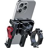 Tiakia 自転車 スマホホルダー クイック取付 金属 携帯ホルダー スマートフォン スマホ自転車ホルダー 携帯すまほホルダー iphone bike mount 360度回転 に適用 iPhone 16/15/ 14/13/12 pro plus max android 4.7－7インチに対応 (アップグレード)