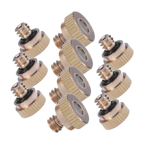Abaodam 10 piezas Boquilla Atomizadora Inoxidable para Rociado de Misting para Irrigación Enfriamiento de y Accesorios de Manguera Duraderos