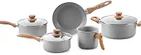 Brinox - Jogo de Panelas 5 Peças Ceramic Life Easy - Cinza