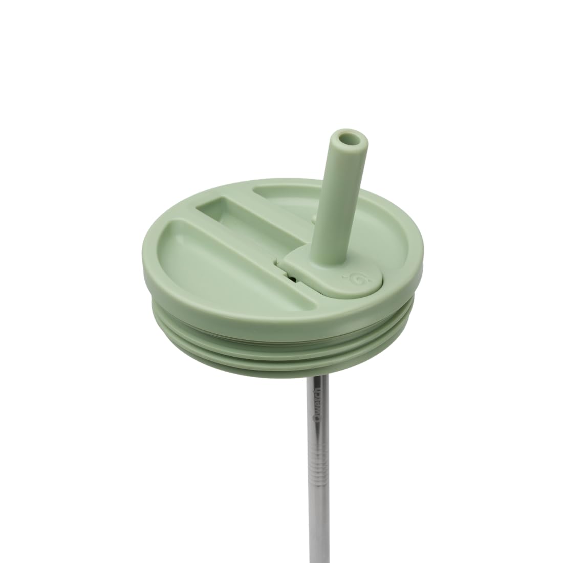 QWETCH Leakproof Cap with Flip Straw - Travel Cup Compatible Airtight Lid for Insulated Tumbler - Stainless Steel Bottle Accessory - Leak Proof & Easy Hydration - Lime Green
