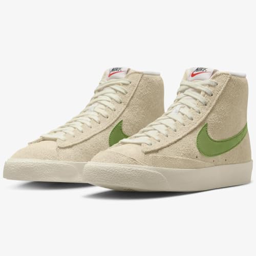 Nike Blazer Mid '77 Vintage Women's Shoes (DV7006-100, Muslin/Coconut Milk/Sail/Chlorophyll) Size 7.5