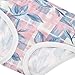 EOSDT Retro Leaf Plaid Blue Pink Cotton Underwear for Girls, Toddler Girl Panties Soft Cute Girls' Fashion Underwear, 8Y