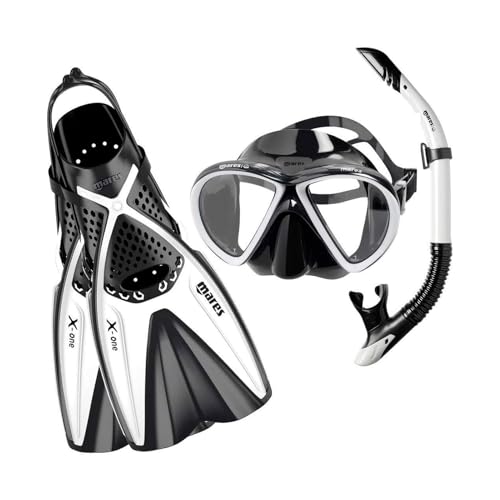 Set de buceo Mares X-One Marea con máscara y aletas regulables para snorkel 2