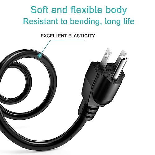 Cable de alimentación AC UL 6FT compatible con máquina de humo Rockville miniatura 2