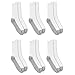 Fruit Of The Loom Heavy Duty Reinforced Men's Crew Socks, White, Pack of 6