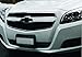 Reflective Concepts - Front and Rear Bowtie Emblem Overlay Decal Stickers - 2013-2015 Malibu - (Color: Gloss Black)