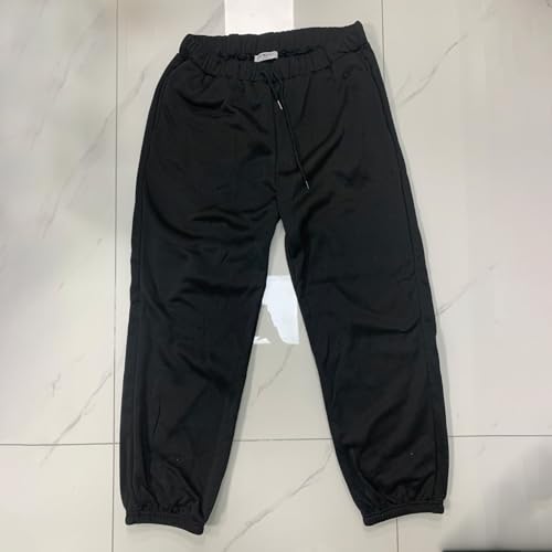 ENVMENST Pull-on Stretch Twill Pants, Elasticized Drawstring Waistband, Comfortable Fit Black3