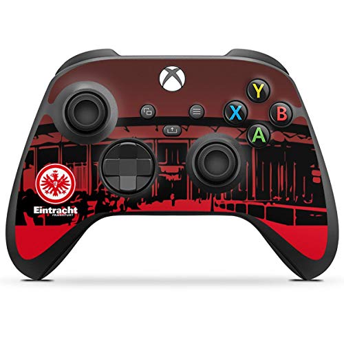 Skin kompatibel mit Microsoft Xbox Series X Controller Folie Sticker Eintracht Frankfurt Fanartikel Offizielles Lizenzprodukt