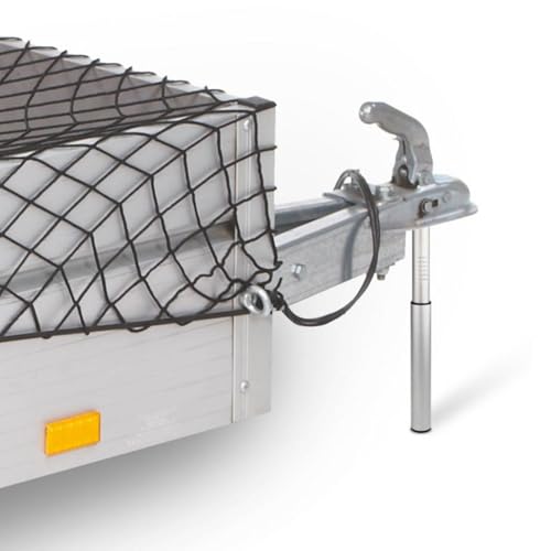 cartrend Stützlastwaage, bis 100 kg, für Anhänger, Wohnmobil, Wohnwagen, mit Gewichtsskala, Aluminium, Silber