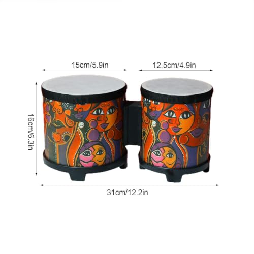Bongos para niños artesanales en madera seleccionada con parches acústicos 6