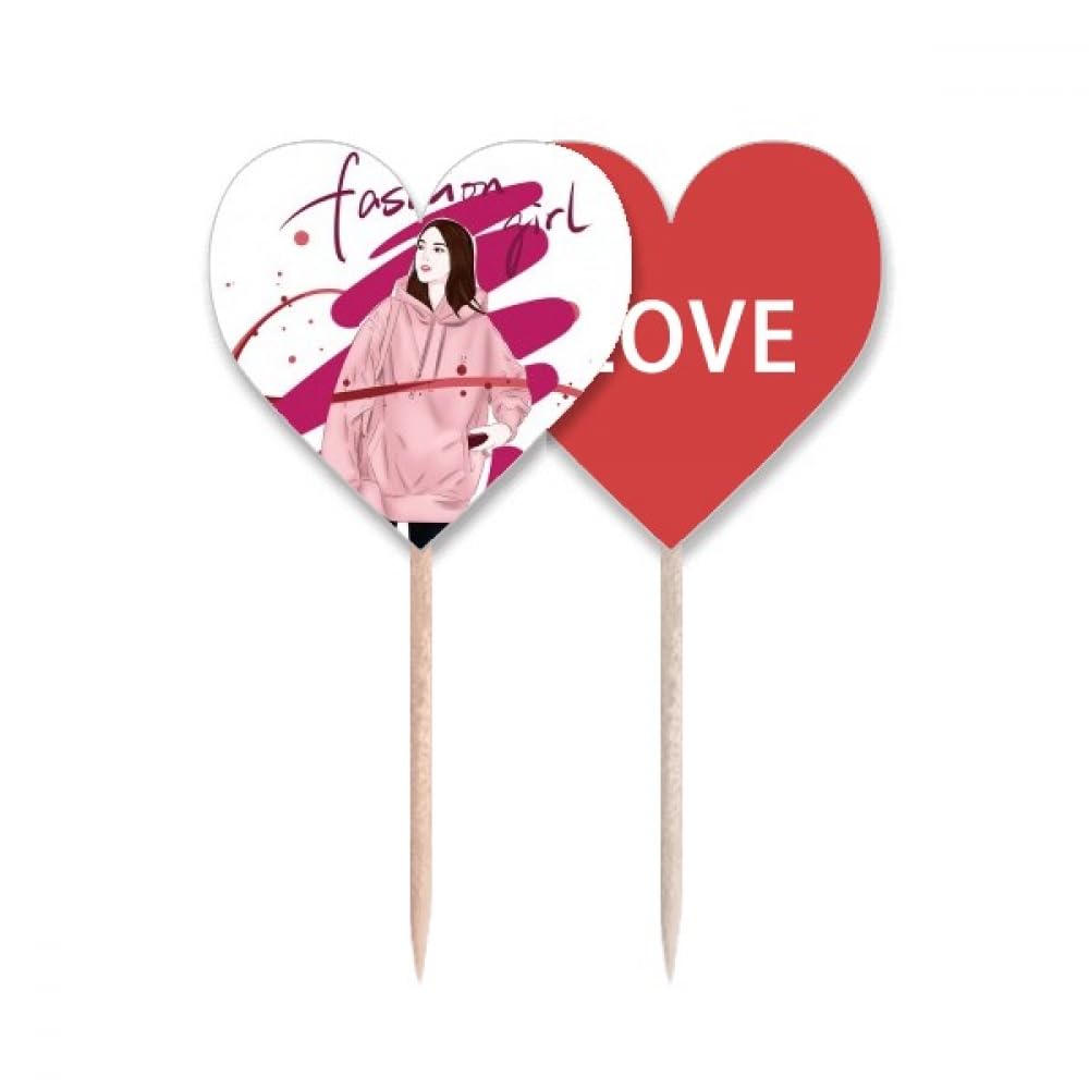 Cupcake pick amour cœur et cure-dents drapeau déco pour buffet chic