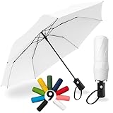 Ouverture/fermeture faciles : Parapluie automatique compact - mini umbrella, s’ouvre et se ferme d’une main, mécanisme stable et durable pour toutes les conditions météorologiques.