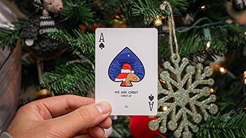 Orbit Playing Cards Christmas 2021 Edition Poker Size Deck USPCC Custom Limited Edition for Cardistry and Card Magic