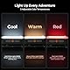 BougeRV Campinglampe mit 3200mAh, Sensorlicht aufladbar, 380 Lumen, Camping laterne mit Haken & Magnet, für Camping, Reise, Notfall, Dunkelgrün