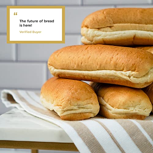 Hero Classic Hot Dog Bun - Delicious Rolls & Net Low Carb Hot Dog Buns | | High Fiber, 0g Net Carbs, 0g Sugar & 90 Calories Per Serving | (12 Buns, Pack of 3) - Thumbnail 7