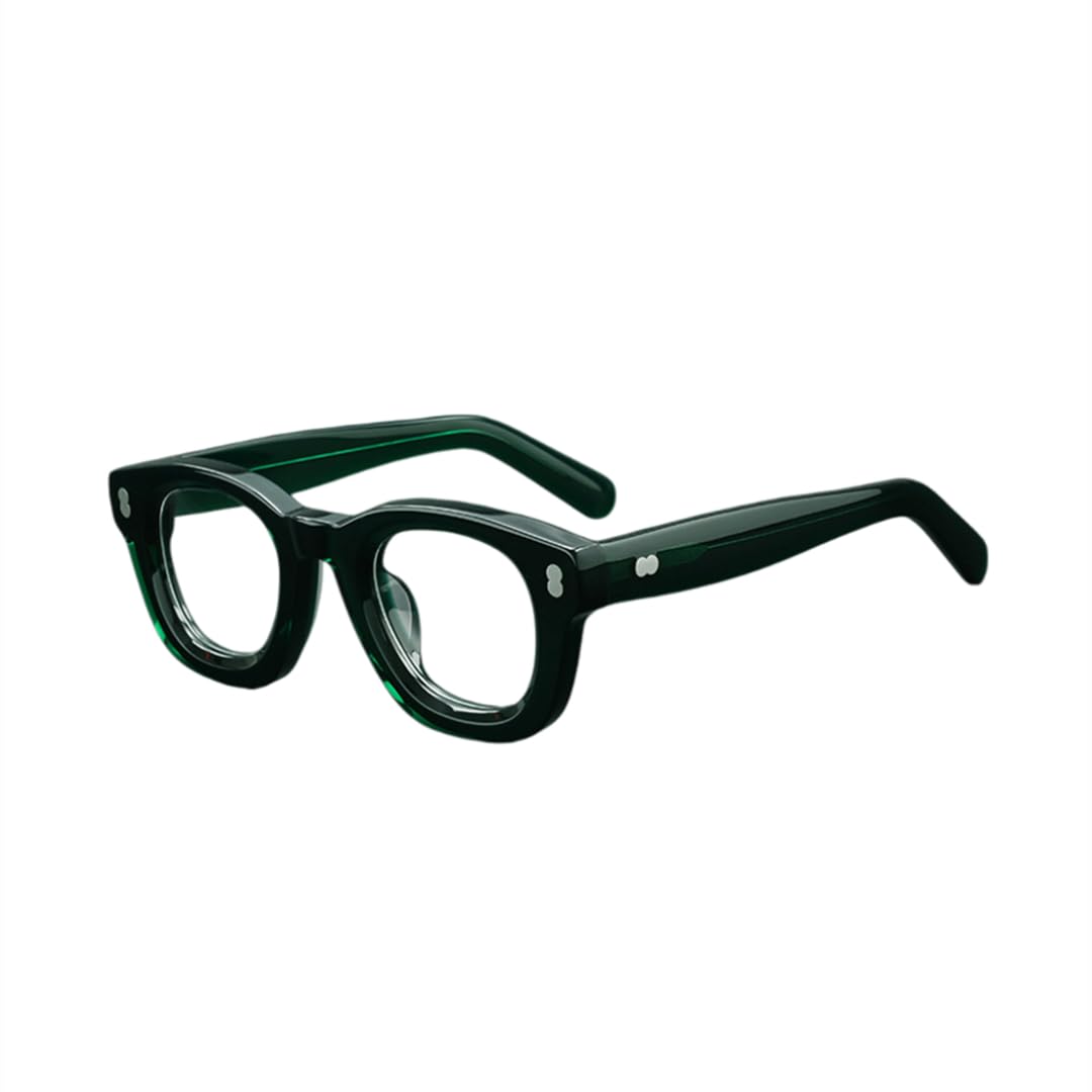 Montura de gafas de sol de acetato para hombre, gruesa, estilo retro, hechas a mano.