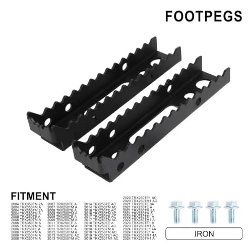 Pédale repose-pieds TRX250 en acier robuste pour moto et quad