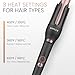 Automatic Hair Curler, Automatic Rotating Curling Iron 1 1/4 Inch for Long Hair, 2 in 1 Hair Straightener and Curler, Ionic Curling Wand with 3 Temperatures, Dual Voltage, Anti-Scald, Auto Shut-Off