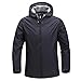 Produktbild Jacke Wasserdicht Herren Windbreaker Winddicht Wasserdicht Outdoor Freizeit Jacke Jugend Jacke Rot Gr. XX-Large, Schwarz