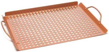 OUTSET QN71 Large Grill Grid with Handles, Copper Non-Stick - Image 5
