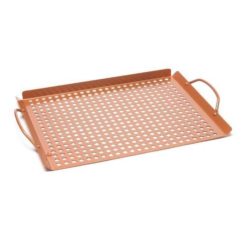 Outset Qn71 Large Grill Grid With Handles, Copper Non-Stick #TOP3