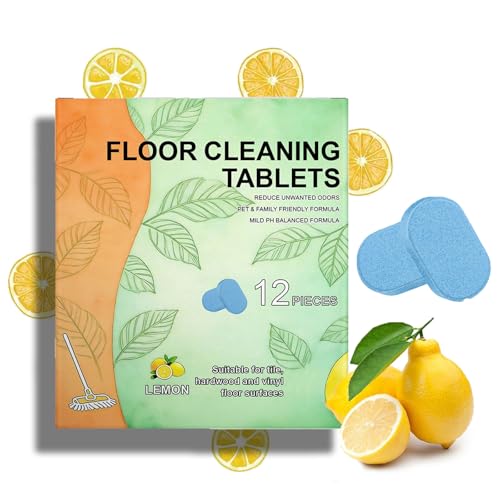 12 PCS Floor Cleaner Tablets, Floor Cleaning Tablets, Hard Floor