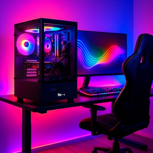 PC Gamer ITX Arena, Ryzen 5 5600G, Radeon™ Graphics Vega 7, 16GB Ram, SSD 480GB, Gabinete RGB