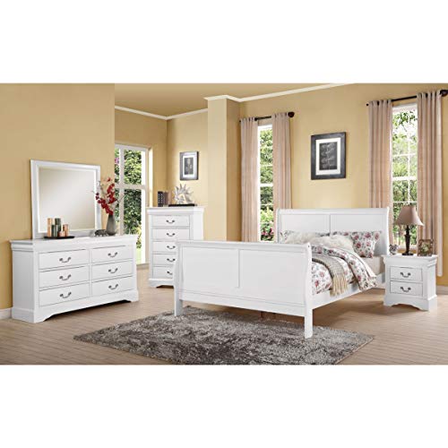 Acme Furniture Louis Philippe Iii Bed, Twin, White #TOP4