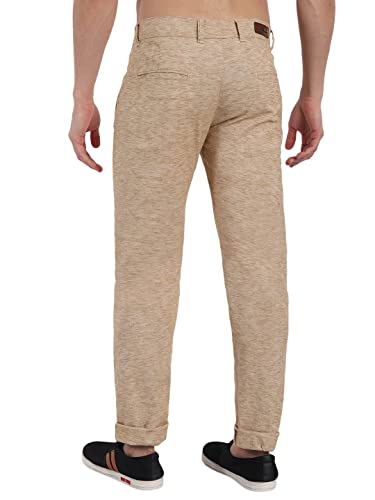Image of Majestic Man Men's Slim Fit Mid Rise Casual Comfortable Trousers