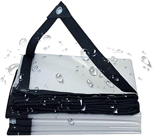 Lona Transparente Impermeable 1x1m con Ojales Metálicos para Invernadero Exterior 2