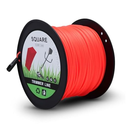Powtol Magnum Gatorline Square Trimmer Line .095-Inch for Husqvarna Ryobi Echo Stihl Weed Eater String Trimmer Models by 3lbs