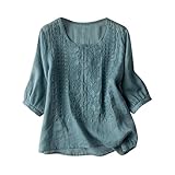 【Matière】 cette tunique à manches courtes est composée de 95% de polyester et 5% d'élasthanne, ce qui donne un tissu extensible et agréable à porter qui offre une coupe douce et confortable. Le tissu respirant vous permet de rester au frais tout au long de l'été.