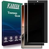 KAREEN 2 Pack Privacy Screen Protector For Samsung Galaxy S25 Ultra Anti Spy Private Tempered Glass Film, Fingerprint Unlock Support, Anti Scratch, Bubble Free, Case Friendly