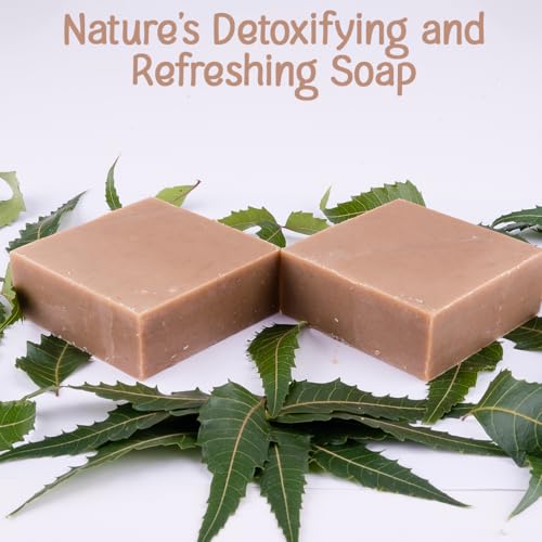 Image of Naturalis Neem Soap for Skin Itching - Handmade Cold Pressed Neem Soap with Organic Ingredients - Natural Luxury Antiseptic Soap for Deep Cleansing, Hydration, and Skin Protection, 100g